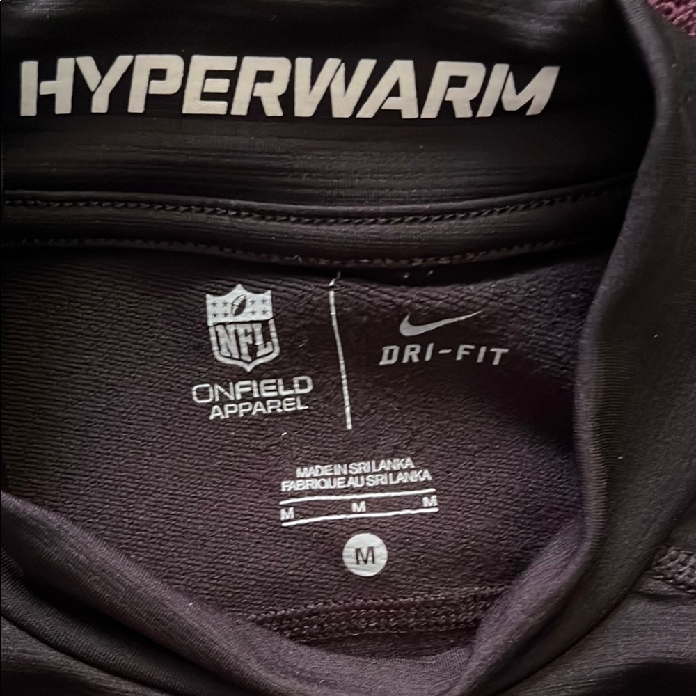 NFL ONFIELD Apparel -Eagles Nike Hyperwarm Black Long Sleeve Top - Picture 2 of 4